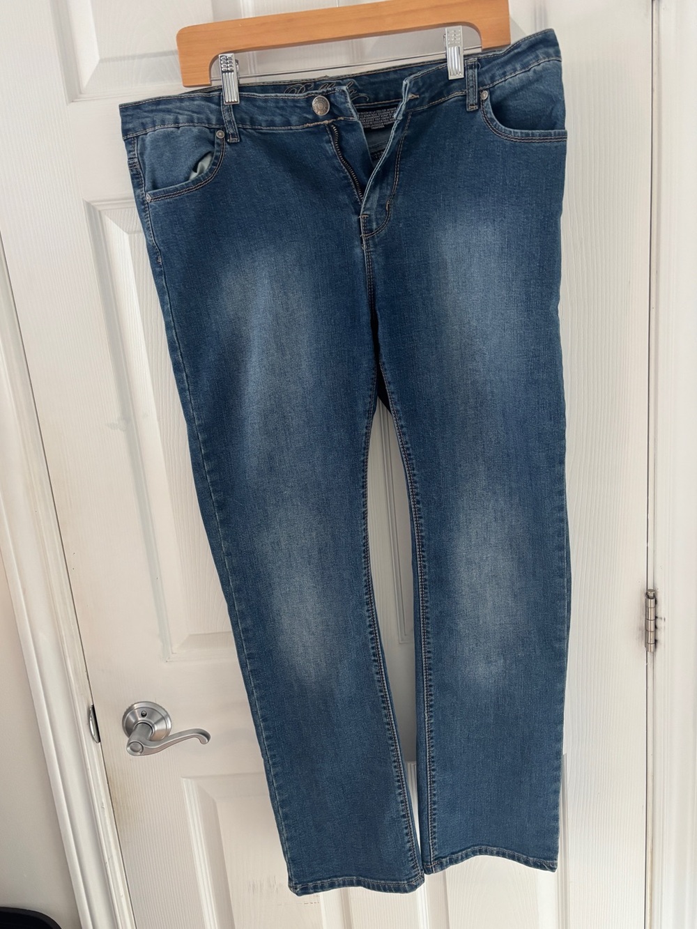 Buffalo David Bitton Misha Mid Rise Straight Leg Jeans Size 14x30